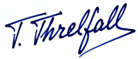 Signature of Tim Threlfall